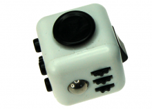 Fidget kub - Vit - Svart